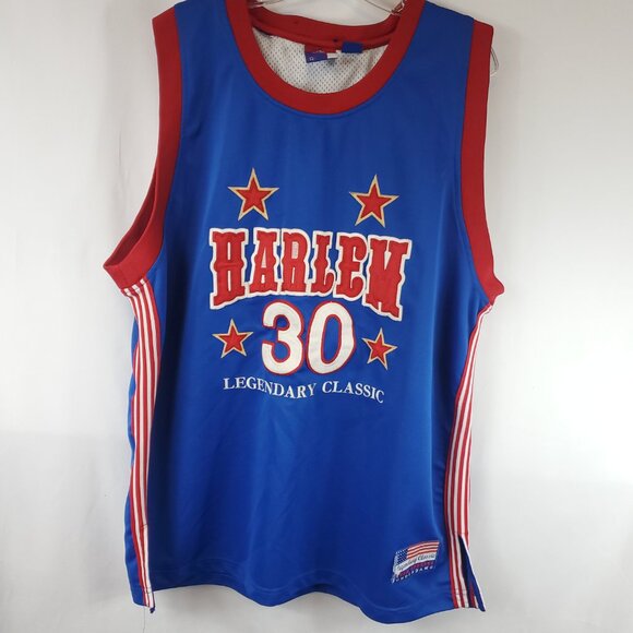 Legendary Classic Underdawgs Harlem Globe Trotters Red Blue 30 All Stars Sz XL - Picture 2 of 9
